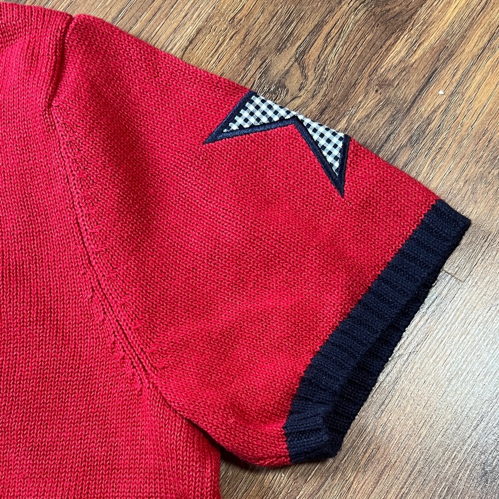 Patriotic Knit - Red, White, & Blue Star Patterned Women's Cardigan - Picture 10 of 10